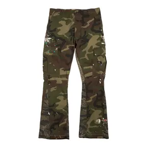 Gallery Department LA Flare Paint Splatter Cargo Pants Camo