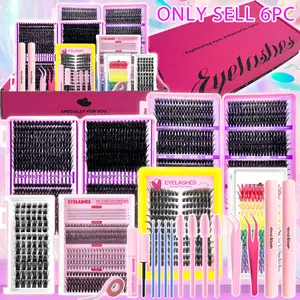 20-Piece False Eyelash Gift Set, Fluffy/dense/natural Options, Large Capacity, Includes Glue & Tools, DIY Lash Kit, DIY Eyelash Extensions, Diy Dramatic Lashes, Ideal for Beginners DIY, Party, travels, weddings