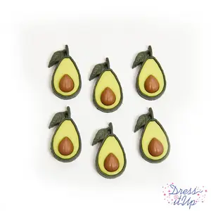 Avocados Fruit Food Themed Buttons