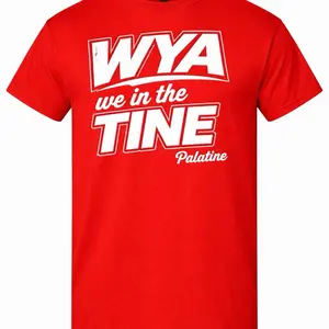 CadillacJerry 1st Collection Wya We in The Tine Palatine red T-Shirt for Men Tshirt