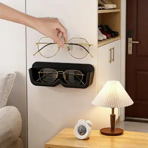 1PC Eyeglasses Organizer Wall Mounted No-Punch Eyeglasses Sunglasses Display Rack Wardrobe Decorative Organizer