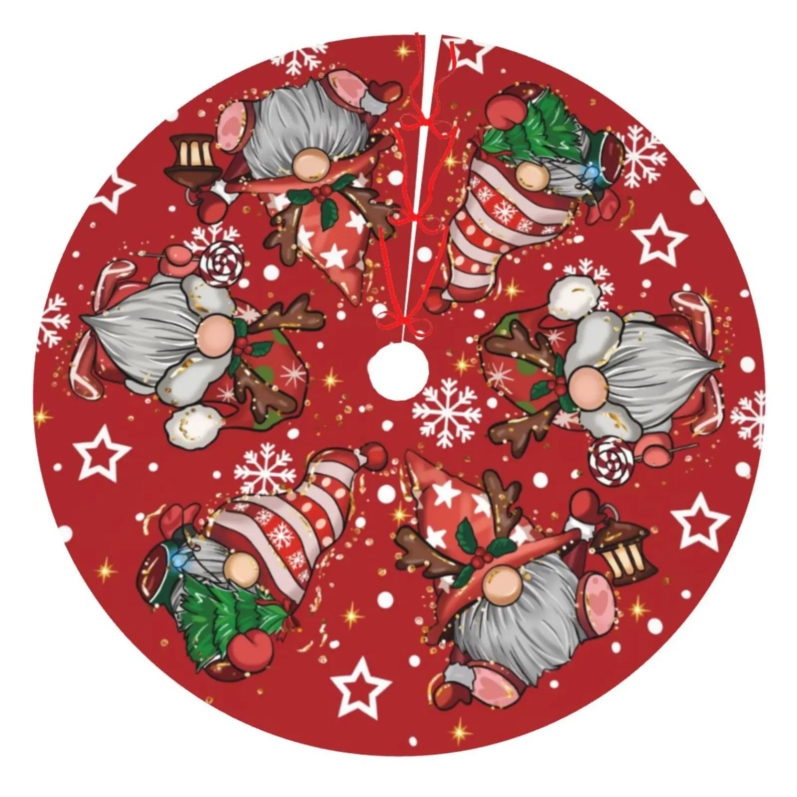 Large Christmas Tree Skirt Mats - 48 Inches - Indoor Outdoor Decorations for Holiday Party