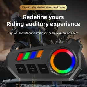 K06A Wireless Helmet Headset Smart Intercom Long Battery Life Waterproof Noise Reduction HD Sound Quality Cycling Equipment Motorcycle Accessories tiktokshopcreatorpicks
