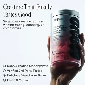 Arq8 FullDissolve Nano-Creatine Gummies Strawberry