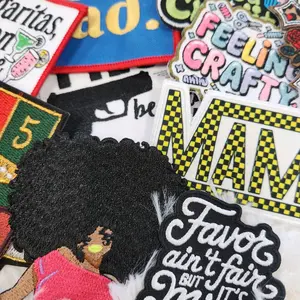 PATCH PARTY CLUB TikTok 20k Celebration Patch Bundle 24-Piece Vibrant Iron-On Patches for Trucker Hats Assorted Designs Motivational Quotes Fun Icons Eye-Catching Patterns