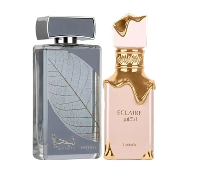 Lattafa Najdia Intense +  Lattafa Eclaire 3.4 Oz Eau De Parfum Spray ( Per Bottle )