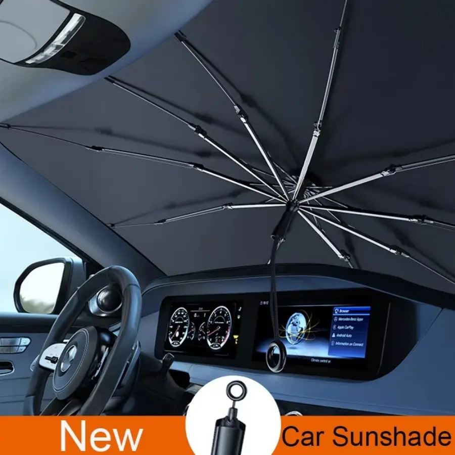 Car Windshield Sunshade Umbrella for Outdoor Use, Keeps Car Cool, Automotive Exterior Sunshade Accessory, Car Shade Front Windshield, Shade For Car Window