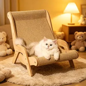 Pet Recprd Cat Scratch Pad,2-in-1 Cat Scratcher Bed, Durable Sisal Cat Chair for Boredom Relief & Rest for Indoor Cats,Sofa Cat