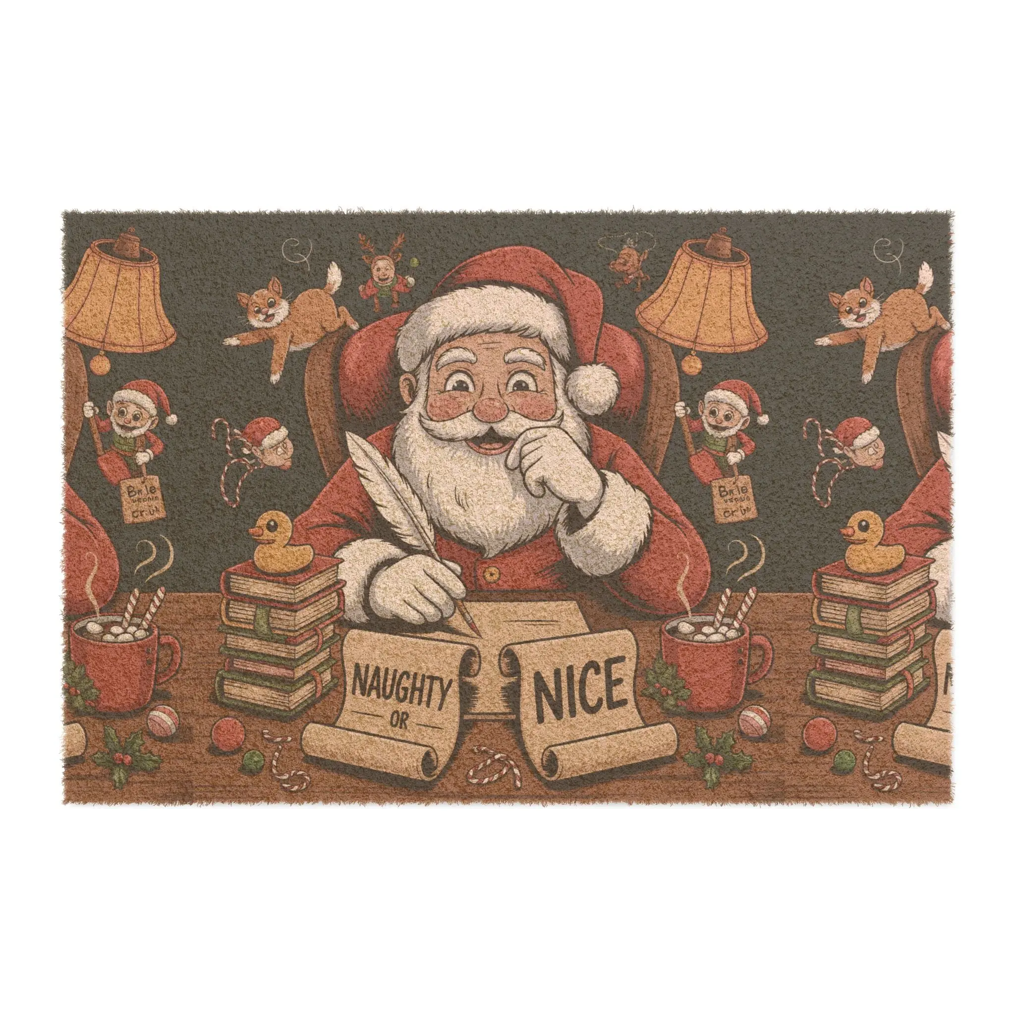 Naughty or Nice Christmas Doormat