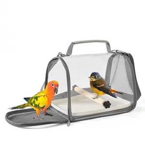 Bird Cage Parrot Cage Outdoor Bag Pigeon Lizard Carrier Small Sun Xuan Feng Transparent Portable Bird Bag