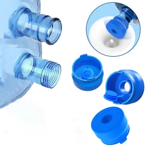 3 & 5 Gallon Water Jug Cap, Reusable Food Grade Silicone Replacement Cap for 55mm Standard/Screw/Crown Tops Water Bottle and Water Dispensers, Non-Spill & Leak Free, Drinkware Lid