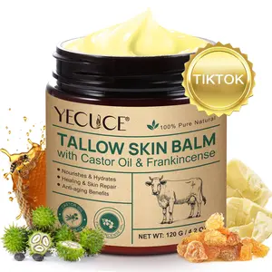 YECUCE Tallow Skin Balm 120g, deep moisturizing body cream, multi-functional body cream, suitable for all body use, a body care product suitable for both women and men, friendly to dry skin