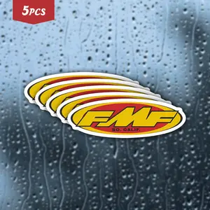 5Pcs "SO. CALIF." Oval Logo Waterproof Vinyl Sticker, Bold Racing Self-Adhesive Decal, Suitable For Dirt Bikes, Laptops, Toolboxes, Ideal For Motocross Enthusiasts, Off-Road Riders And Brand Fans, Car Decals, Sticker For Cars
