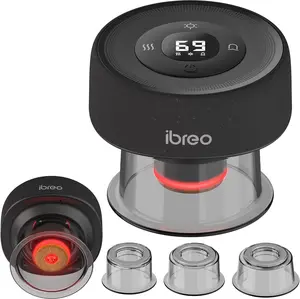 Pulse Pro Smart Cupping Therapy Massager with Heat, Red Light Therapy, Dynamic Suction, for Targeted Muscle Soreness Tension Stiffness Pain Relief, Myofascial Release, Circulation, Tighter Skin