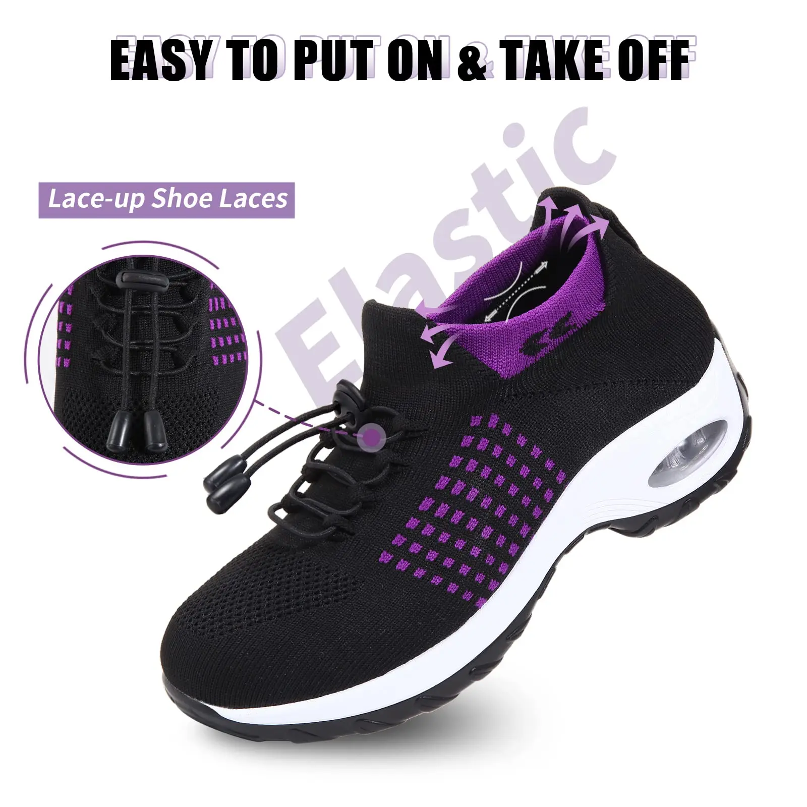 STUNAHOME Women's Orthopedic Air Cushion Shoes Summer Casual Running Sneakers Breathable Walking Shoes Anti-slip Sneakers Comfortable Thick Bottom Shoes