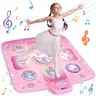 PERRYHOME Dance Mat Frozen Toys Princess for Girls Ages 3-12 - Electronic Dance Pad with 5 Game Modes, LED Lights & Built-in Music, Touch-Sensitive Kids Musical Mat, Christmas Birthday Gift
