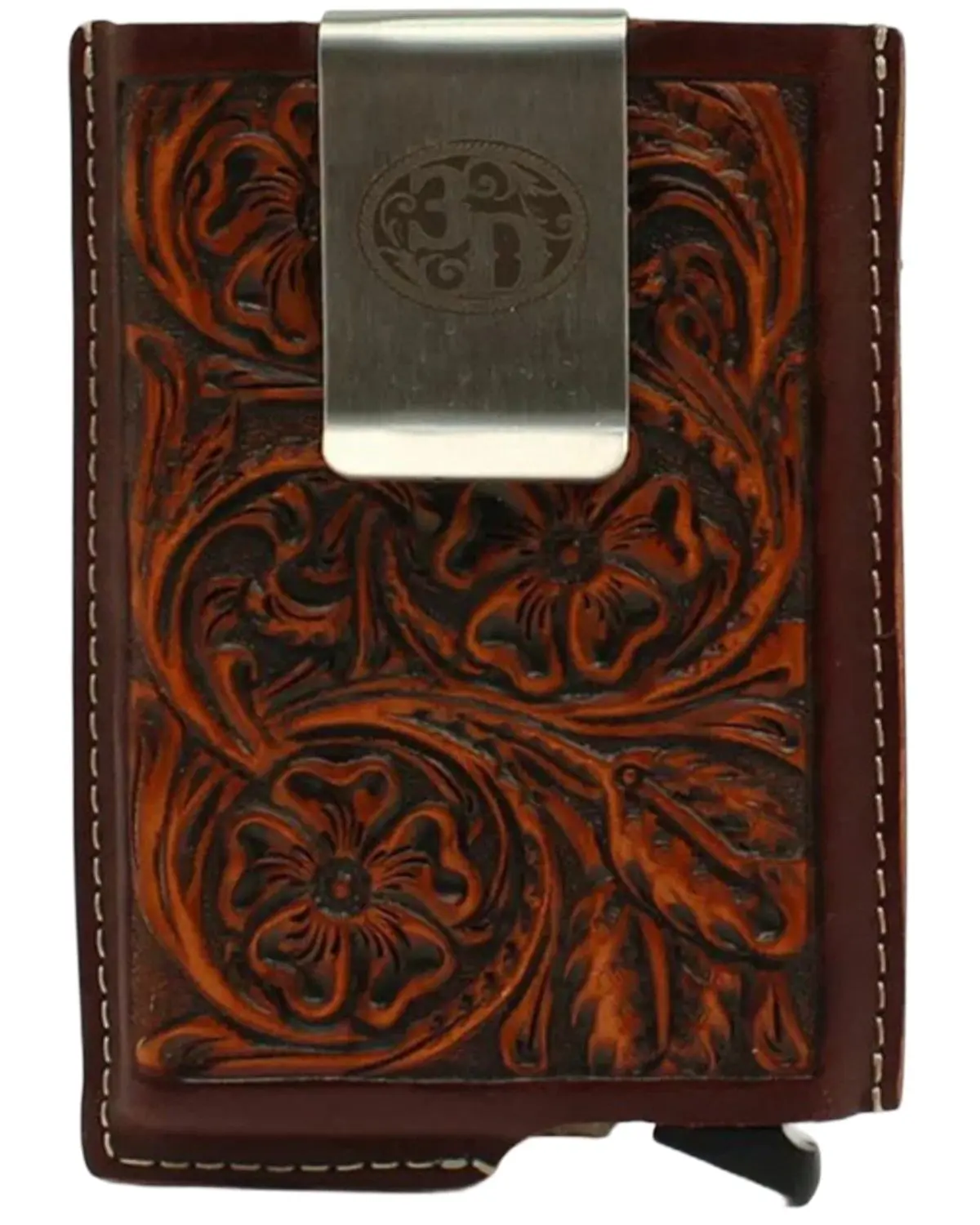3D Men's Men'S Tooled Leather Wallet - D250002602