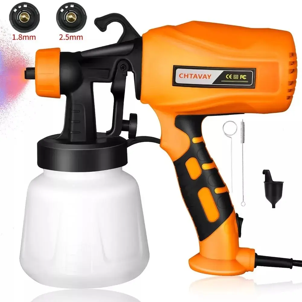 Electric spray gun, electric paint sprayer, garden yard, small portable paint sprayer with  nozzle, power tools, filter paper, accessories