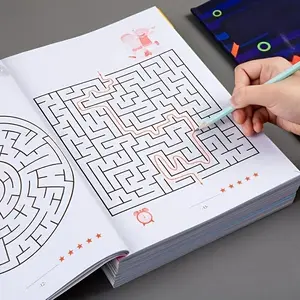 Maze Training Book, Concentration Training Book, Intelligence Development Book, Fun Gift for Students, Visual Learning Tools, Paper Book, Learning Materials, Office Stationery & Supplies