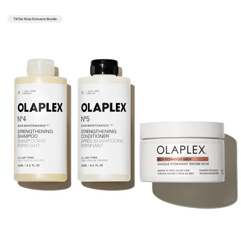 OLAPLEX Rich Girl Set - Nº.4 Shampoo, Nº.5 Conditioner + Rich Hydration Mask for Dry Hair