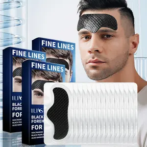 ilisya black energy forehead patch 3-pack men's daily care reduces forehead lines & frown lines
