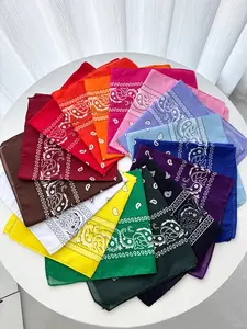 Geometric & Paisley Print Bandana, Unisex Soft Breathable Scarf, Casual Fashion Accessory for All Seasons, Ideal for Daily Wear, Boho Style Scarf