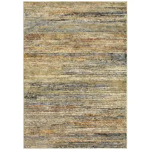 Oriental Weavers  Atlas Indoor Casual Abstract Rectangle Area Rug, Gold - 3 ft. 3 in. x 5 ft. 2 in.