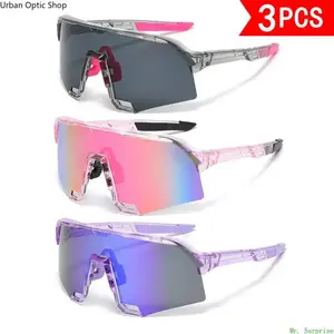 3-Pack Oversized Trendy Sunglasses, UV400 Protection HD Coating Eyewear, Colorful Fashion Sun Glasses, Unisex Shades for Daily Travel, Party & Outdoor Activities
