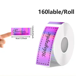 Thermal Printing Paper Roll 12x40mm, Colorful Glossy Self-Adhesive Labels for Phomemo D30/d30s/d35, Q30/q30s/q31/q32, P11/p12/p15 Printers, Customizable Stickers, Thermal Shipping Label