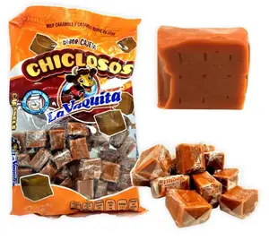 La Vaquita Chiclosos Sabor Cajeta Milk Caramels Snack Creamy Sweet Candies 27 Pieces Indulgent Flavor Decadent Treat from Mexico Bonbon Artificial Sugar