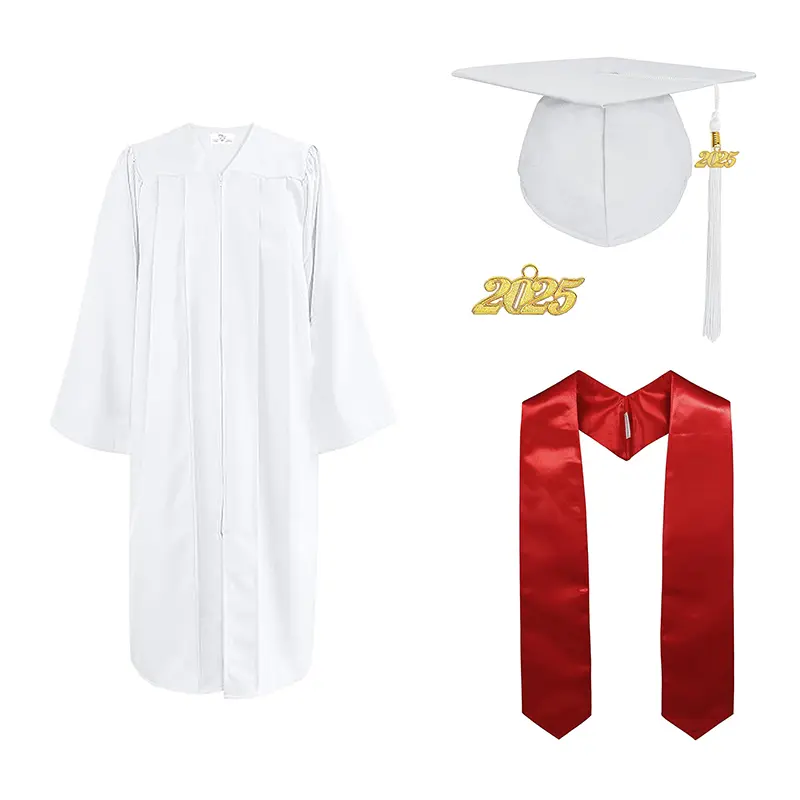 Women's 3-Piece Unisex Costumes - Graduation Attire Gown, Academic Cap & Stole for Graduation Ceremonies, Choir Performances, Clothes