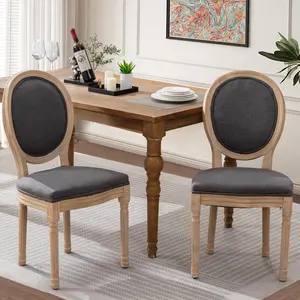 French Country Dining Chairs Set of 2, Farmhouse Dining Chairs for Dining Room/Living Room/Bedroom