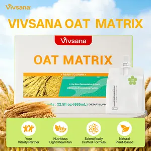 Vivsana Oat Matrix Wellness Drink - 665mL Vegan-Friendly Meal Replacement with Natural Oat Bran Extract & Protein for Daily Nourishment