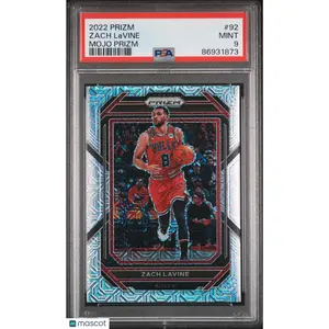 Zach Lavine PSA 2022 Panini Prizm Mojo Prizm #92 9