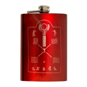 8oz RED Elements Flask L1