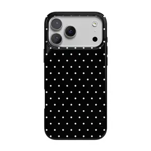 Casely iPhone 17 Pro Max Case | On the Dot | White Polka Dot | Compatible with MagSafe | Classic Ultra Thin Design