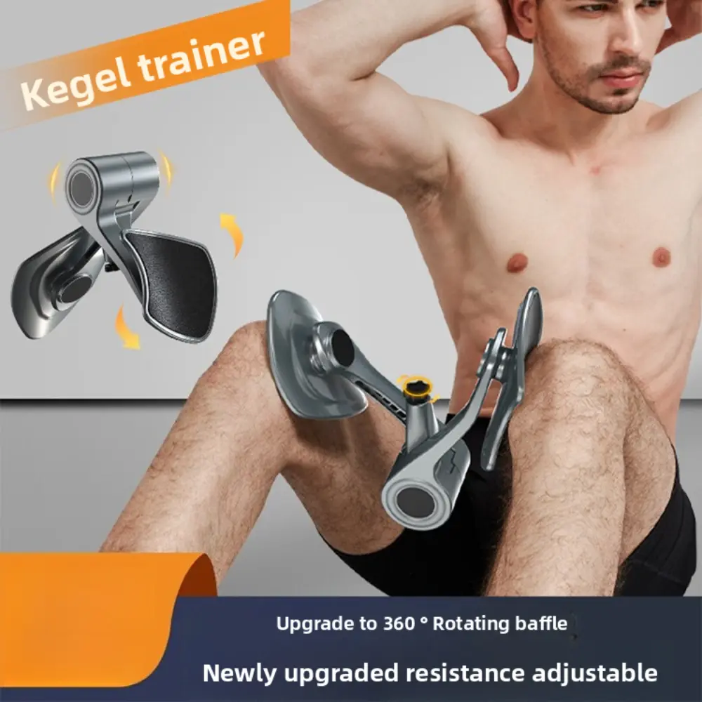Athletic Adjustable-Strength Kegel Trainer Tool for Adults, Home Fitness Digital Device with Built-In Counter, Durable Padded Grip for Pelvic Floor Muscle Repair Training (Arms Compatibility)