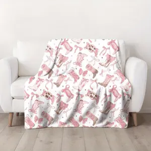 Flirty Cowgirl Blanket | Gift for Girls | Western-Style | Home Decor