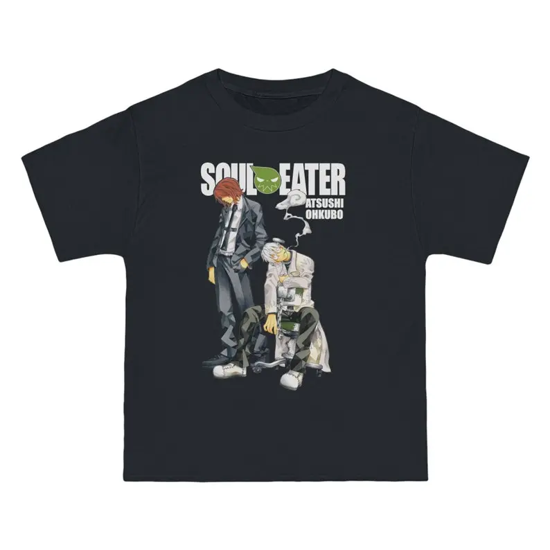Essential Clean Fit Tee 2026 Oversized Graphic Tee [Sale up to 30%] Soul Eater Stein and Spirit Anime Unisex Graphic T-ShirtUnisex Streetwear Tee,Vintage,
