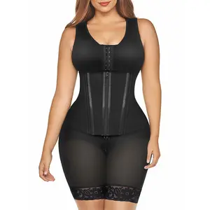 YIANNA Overbust Fajas Colombianas Moldeadoras Shapewear for Women Tummy Control Body Shaper Girdles Waist snatched Garment