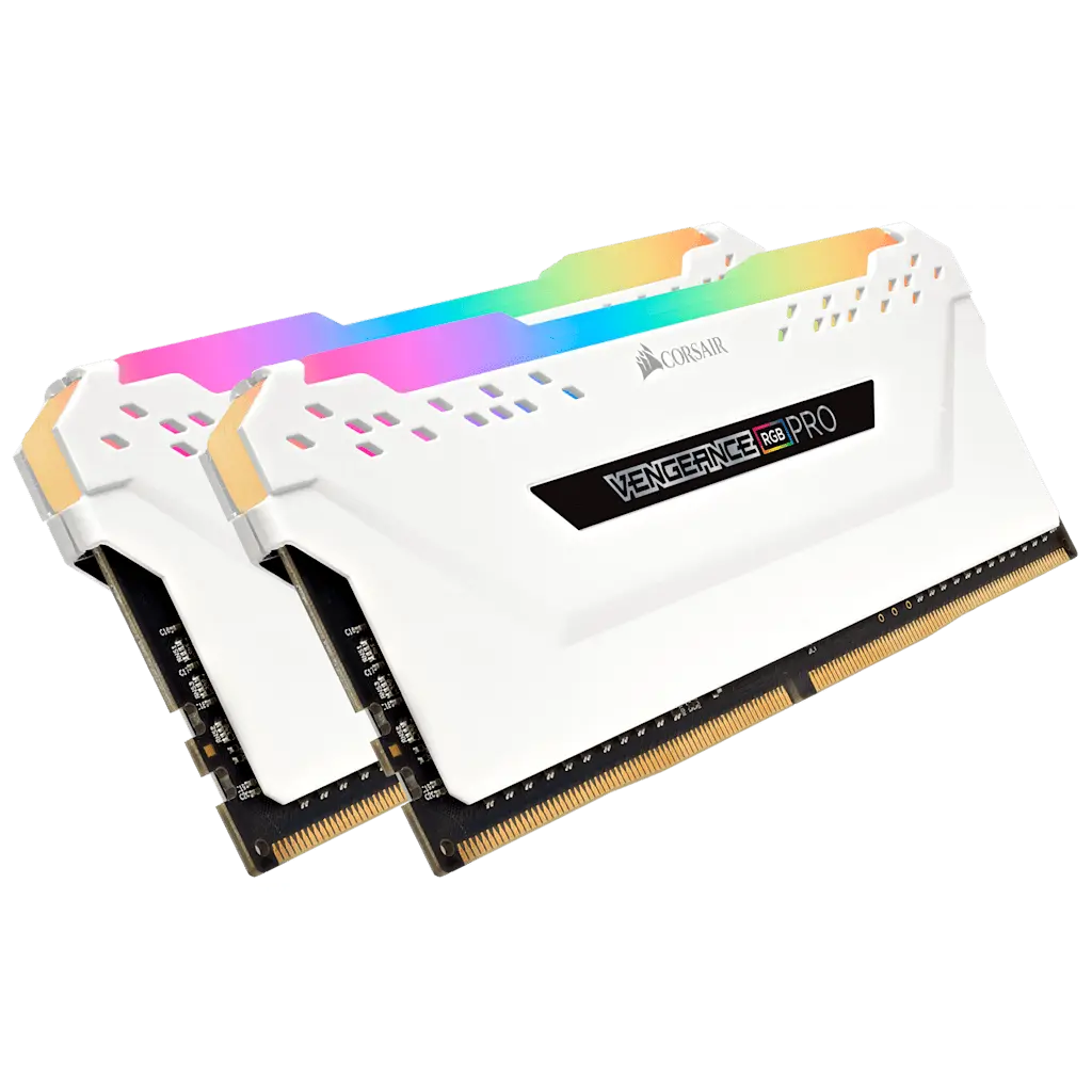 VENGEANCE® RGB PRO 16GB (2 x 8GB) DDR4 DRAM 3000MHz C15 Memory Kit — White
