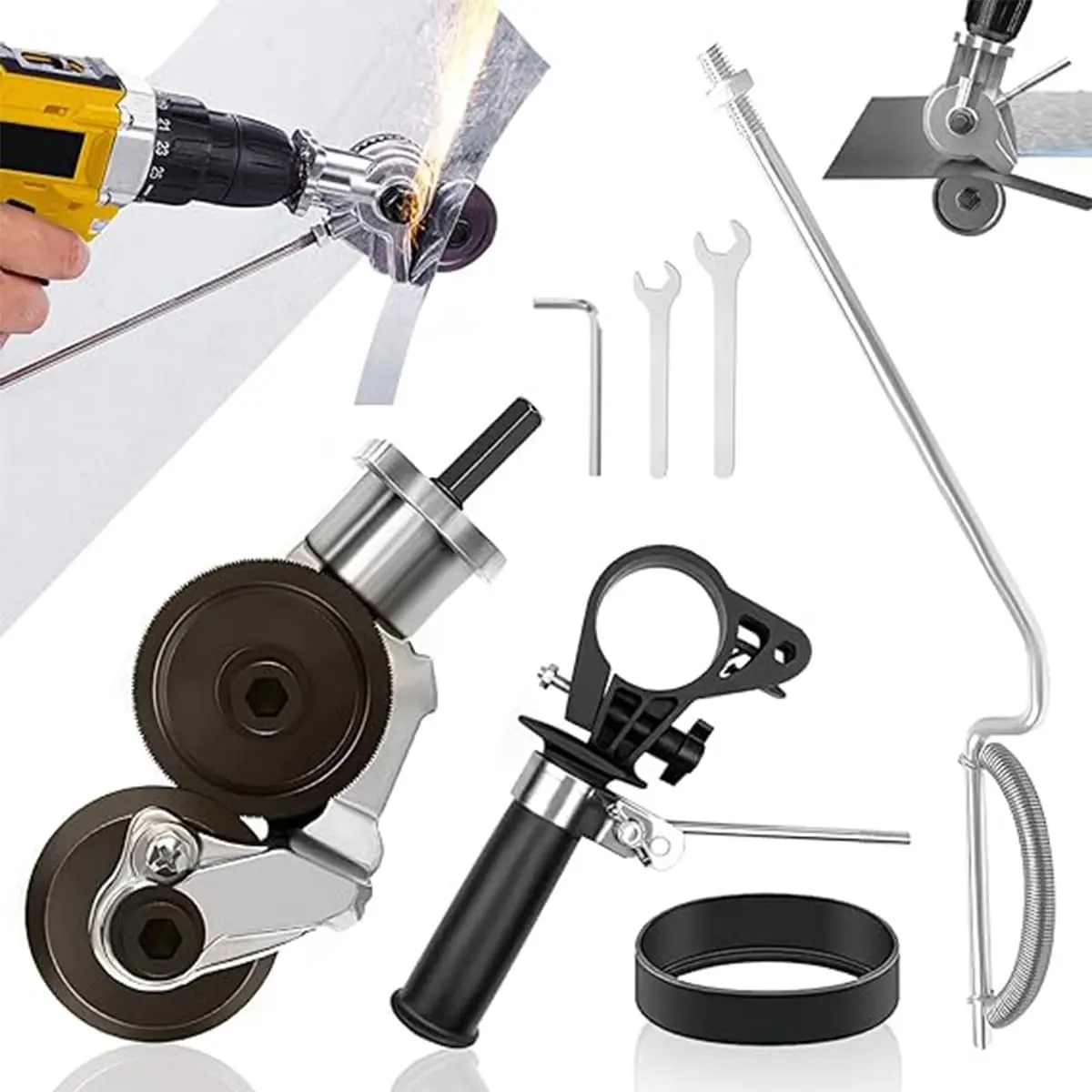 New Metal Biting Drill Attachment, Electric Metal Plate Cutting Machine Tool, Electric Drill Shear Accessories, Sheet Cutter Parts, Innovative