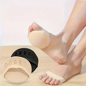 10 Pack High Heel Toe Pads, Toe Grips, No Slip Toe, Comfortable Foot Protection Anti-Slip Shock Absorption, Soft Breathable Washable Women's Shoe Insoles, Non Slip Protector