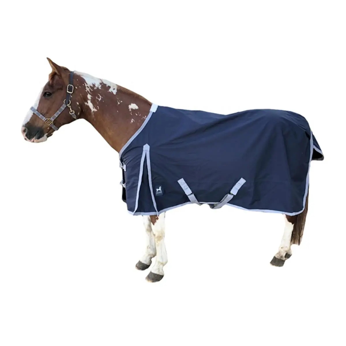 Jacks Atlas 76" 300g Heavyweight Horse Turnout Blanket - Durable and Breathable 600D Polyester, Waterproof Standard Neck with Adjustable Surcingles, Horsewear & Bandaging, Full Body, Contoured, Adjustable Strap, Horseback, Windproof, Moisture-Proof