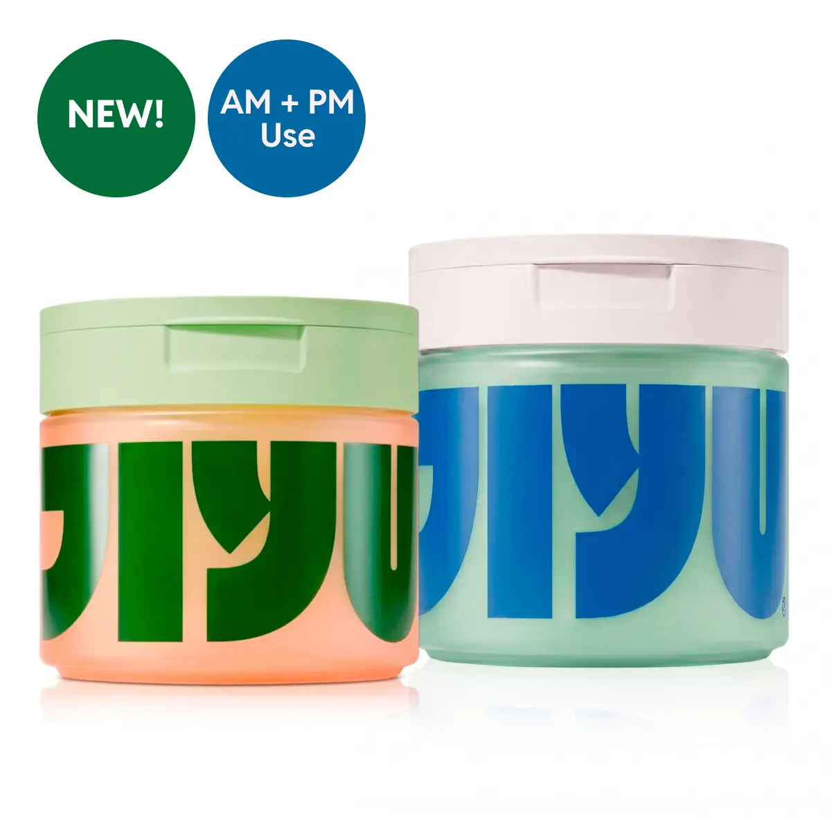 NEW! JIYU Pore Reset Duo - Korean Skincare Toner Pads + Exfoliating Cleansing Polish Pads for Dark Spots, Texture, Blemishes & Redness with Snail Mucin, Centella Asiatica, Niacinamide, AHA BHA PHA Complex - 160 ct