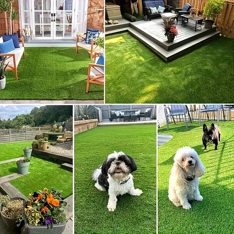 Outdoor Carpet - Artificial Lawn, High-Quality Fake Grass - Perfect for decorating playgrounds, gardens, party venues, outdoor dining areas, pet training areas, and backyard landscapes