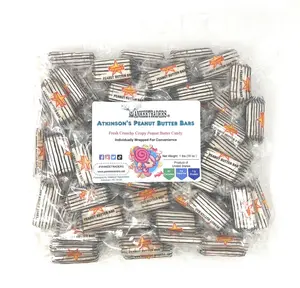 Wrapped Bulk Candy Bars, Peanut Butter, 1 Pound