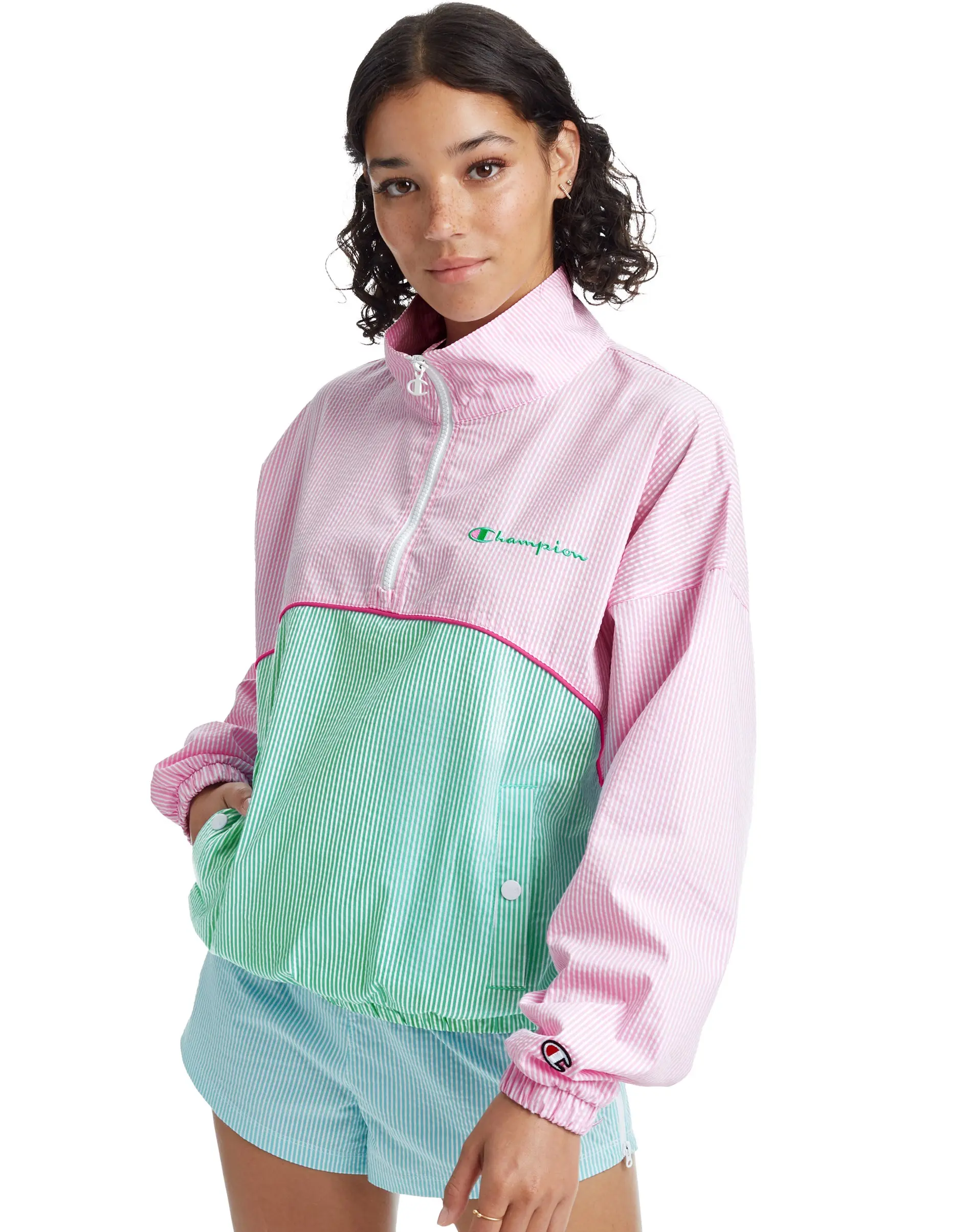 Champion See R Sucker Popover Womens Jackets