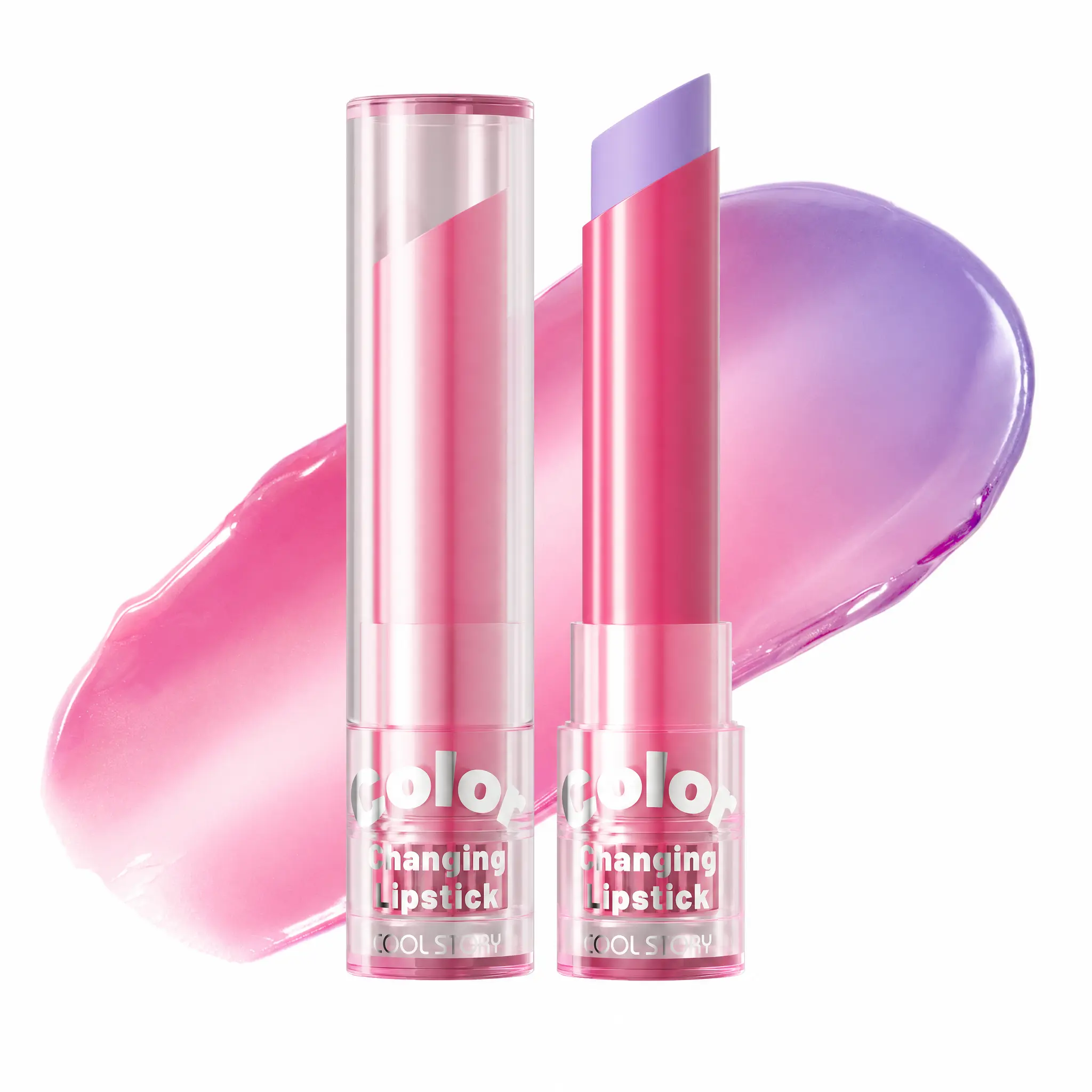 Cool Story Warm Change Lipstick, Moisturizing Color Change Lip Balm, Long Lasting Natural Lip Tint, Hydrating Smooth Lip Care for Women & Girls