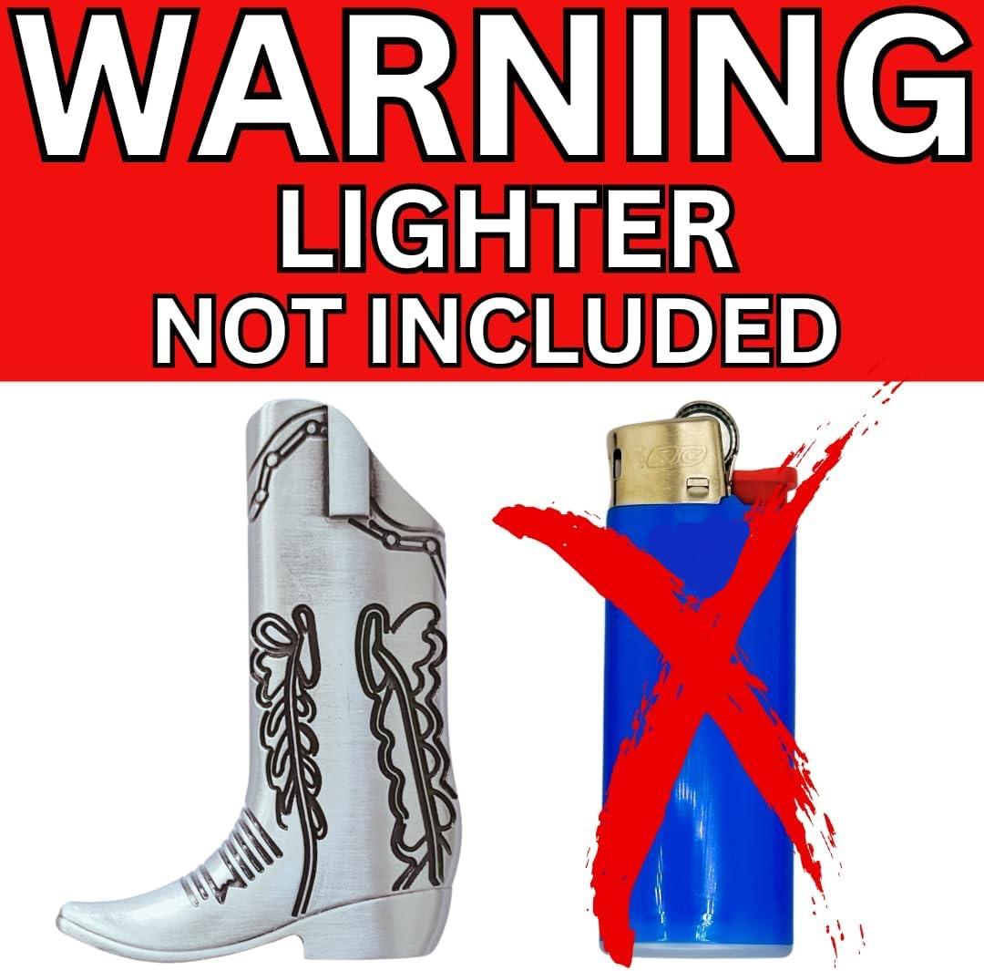 Cowboy Boot Lighter Case. Cow Boy Boot Lighter Holder Sleeve for J5 and J6 BIC Lighters. | Lighters NOT Included